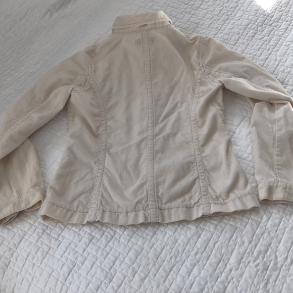 EUC Banana Republic Cream Cotton Corduroy Jacket - Picture 8 of 9